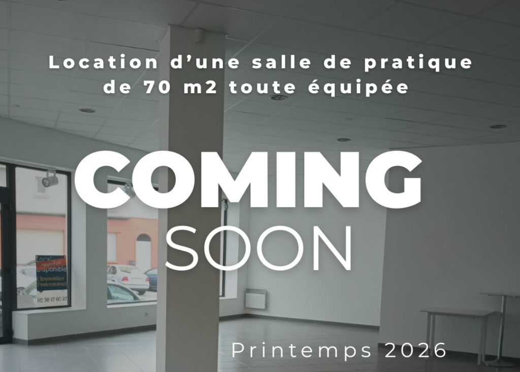 Nouveauté – location de salle de pratique